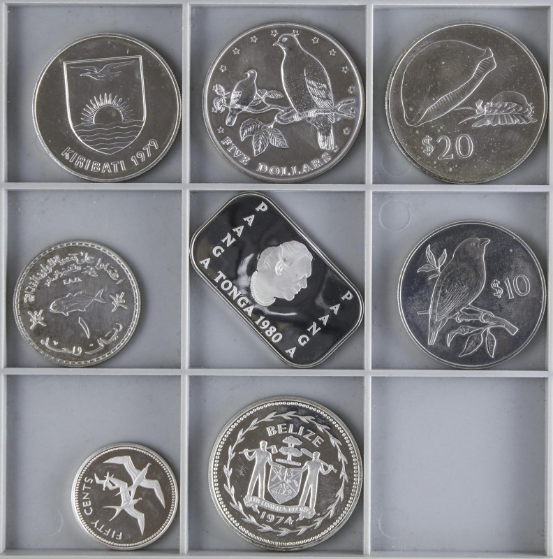 Mixed Lots and Collectios
Lote 8 monedas. 1974 a 1980. VARIOS PAÍSES. AR. BELIZ...