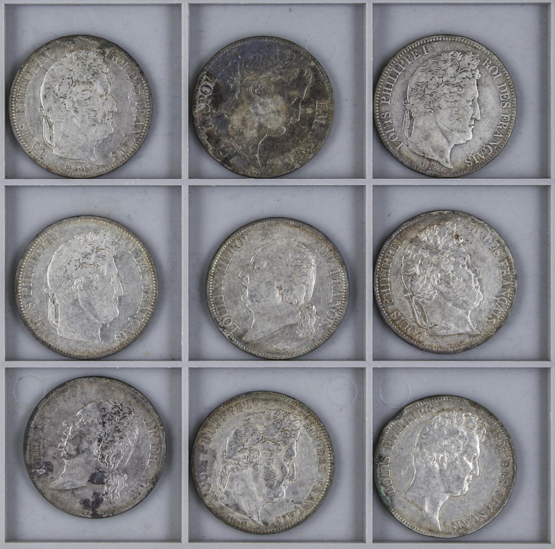 Mixed Lots and Collectios
Lote 16 monedas tamaño duro. 1813 a 1926. CUBA, FRANC...
