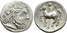 EASTERN EUROPE. Imitations of Philip II of Macedon. Tetradrachm (2nd-1st centuries BC). "Baumreiter" type.