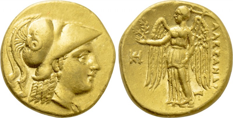 KINGS OF MACEDON. Alexander III 'the Great' (336-323 BC). GOLD Stater. Miletos....
