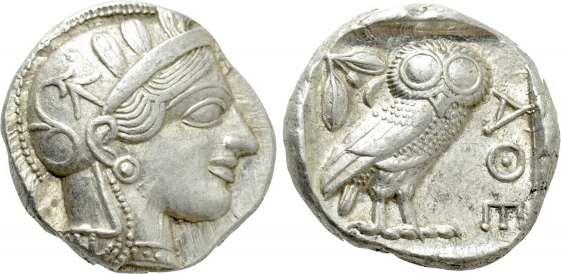 ATTICA. Athens. Tetradrachm (Circa 454-404 BC). 

Obv: Helmeted head of Athena...