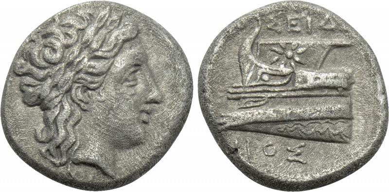 BITHYNIA. Kios. Hemidrachm (Circa 345-315 BC). Poseidonios, magistrate. 

Obv:...