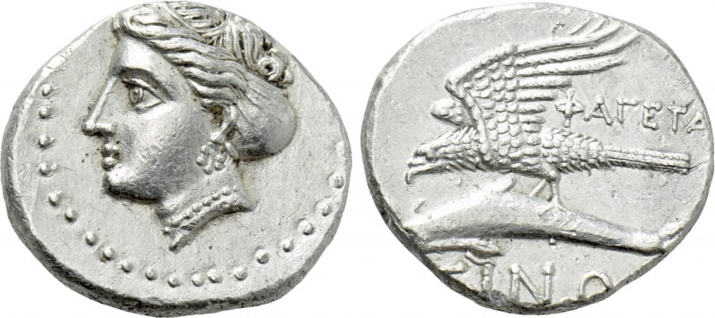 PAPHLAGONIA. Sinope. Siglos or Drachm (Circa 330-300 BC). Phageta-, magistrate. ...