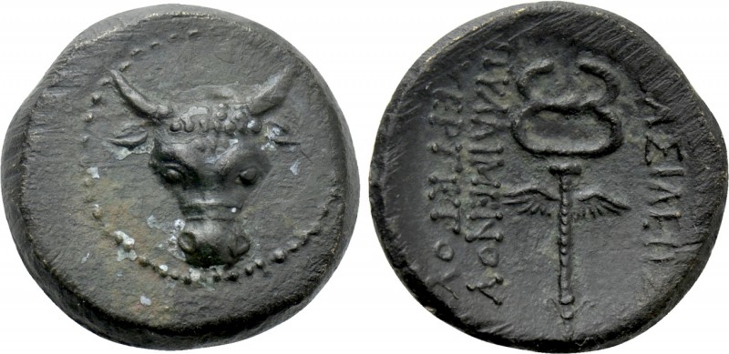 KINGS OF PAPHLAGONIA. Pylaimenes II/III Euergetes (Circa 133-103 BC). Ae. 

Ob...