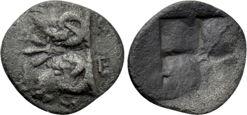 TROAS. Kebren. Hemiobol (Circa 420-412 BC). 

Obv: Confronted heads of rams; f...