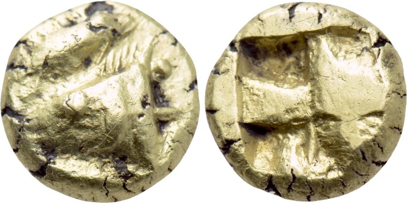 MYSIA. Kyzikos. EL Hemihekte (Circa 600-550 BC). 

Obv: Head of tunny left; ab...
