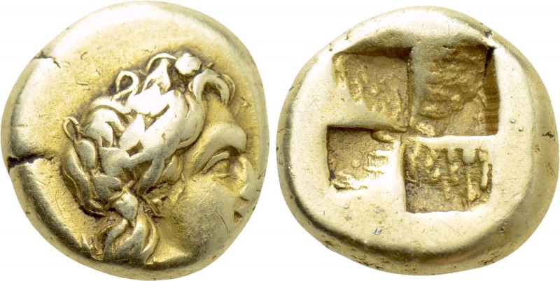 MYSIA. Kyzikos. EL Hekte (5th-4th centuries BC). 

Obv: Head of Pan or satyr r...