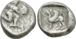 CARIA. Kaunos. Hemidrachm or Triobol (Circa 490-470 BC).