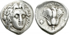 CARIA. Rhodes. Didrachm (Circa 340-316 BC).