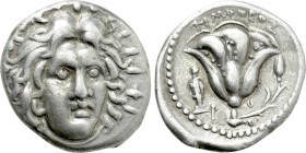 CARIA. Rhodes. Didrachm (Circa 250-229 BC). Timotheos, magistrate.