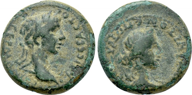 PHRYGIA. Aezanis. Germanicus and Agrippina I (Died 19 and 33, respectively). Ae....