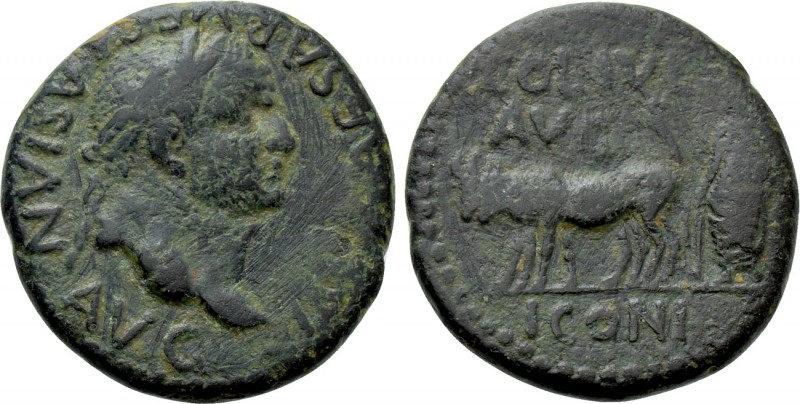 LYCAONIA. Iconium (as Claudiconium). Vespasian (69-79). Ae. 

Obv: IMP CAESAR ...