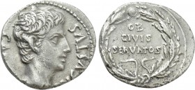 AUGUSTUS (27 BC-14 AD). Denarius. Uncertain mint in Spain, possibly Colonia Patricia.