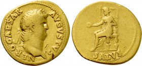 NERO (54-68). GOLD Aureus. Rome.