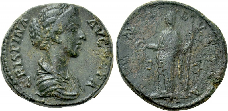 CRISPINA (Augusta, 178-182). Dupondius or As. Rome. 

Obv: CRISPINA AVGVSTA. ...