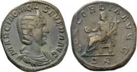 OTACILIA SEVERA (Augusta, 244-249). Sestertius. Rome.