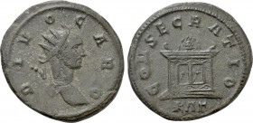 DIVUS CARUS (Died 283). Antoninianus. Rome. Struck under Carinus.