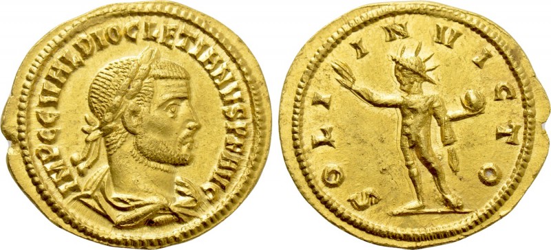DIOCLETIAN (284-305). GOLD Aureus. Cyzicus.

Obv: IMP C C VAL DIOCLETIANVS P F...