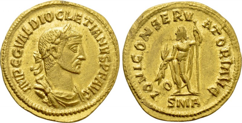 DIOCLETIAN (284-305). GOLD Aureus. Antioch.

Obv: IMP C C VAL DIOCLETIANVS P F...
