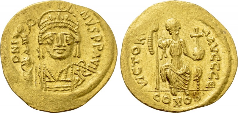 JUSTIN II (565-578). GOLD Solidus. Constantinople. 

Obv: D N IVSTINVS P P AVG...