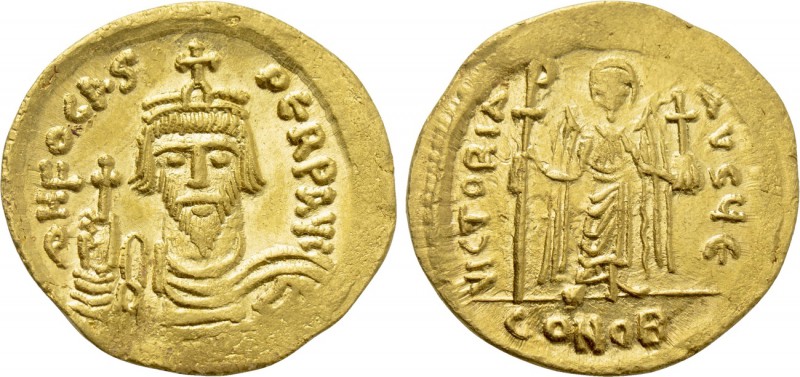 PHOCAS (602-610). GOLD Solidus. Constantinople. 

Obv: δ N FOCAS PЄRP AVG. 
C...