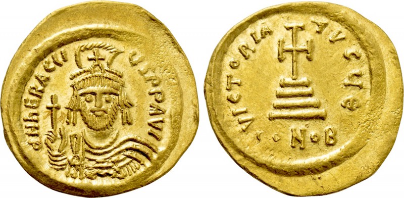 HERACLIUS (610-641). GOLD Solidus. Constantinople. 

Obv: δ N ҺЄRACLIЧS P P AV...