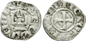 CRUSADERS. Principality of Achaea. Charles I & Charles II d'Anjou (1278-1289). BI Denier. Clarencia (Glarentza).
