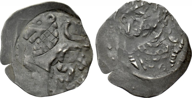 GERMANY. Nürnberg. Friedrich II (1215-1250). Pfennig. 

Obv: Lion advancing le...