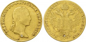 AUSTRIA. Franz I (1804-1835). GOLD Ducat (1834-E). Karlsburg.