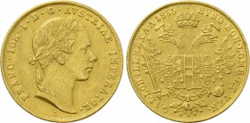 AUSTRIA. Franz Joseph I (1848-1916). GOLD Ducat (1855-A). Wien (Vienna).