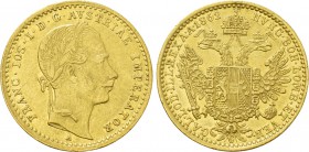 AUSTRIA. Franz Joseph I (1848-1916). GOLD Ducat (1862-A). Wien (Vienna).
