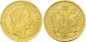 AUSTRIA. Franz Joseph I (1848-1916). GOLD Ducat (1862-A). Wien (Vienna).