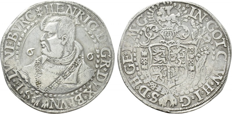 GERMANY. Braunschweig & Wolfenbüttel. Heinrich der Jüngere (1514-1568). Taler (1...