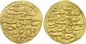 OTTOMAN EMPIRE. Murad III (AH 982-1003 / 1574-1595 AD). GOLD Sultani. Halab (Aleppo). Dated AH 982 (1574/5 AD).