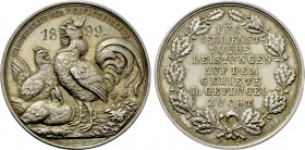 GERMANY. Hamburg. Silver Award Medal (1899). Presented by the Poultry Breeders' Club.