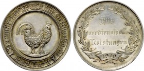 GERMANY. Hamburg. Silver Award Medal (1901). Presented by the Poultry Breeders' Club. By J. Freundt.