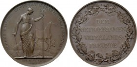 GERMANY. Oldenburg. Peter Friedrich Wilhelm (1785-1823). Bronze Medal (1818). By Goetze.