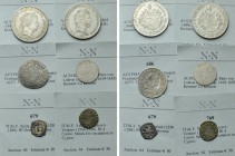6 Coins of Austria und Italy.