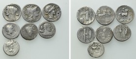 7 Roman Republican Denari.