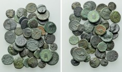 Circa 40 Greek Coins.
