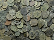 Circa 110 Ancient Coins; Mainly Late Roman.