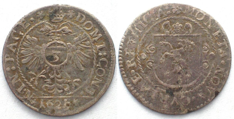 GRAUBÜNDEN. Chur, Stadt, Groschen 1629, Silber HMZ 2-490d. ss-vz (VF-XF)
