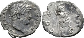 Roman Imperial
Hadrian (117-138 AD). Rome
AR Denarius (18.7mm 3g)
Obv: HADRIANVS AVGVSTVS. Laureate bust right, with slight drapery.
Rev: COS III....