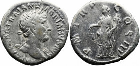 Roman Imperial
Hadrian (117-138 AD). Rome
AR Denarius (18.2mm 3.11g)
Obv: IMP CAESAR TRAIAN HADRIANVS AVG Laureate bust of Hadrian to right, with s...