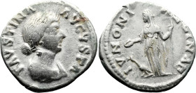 Roman Imperial
Faustina II (147-175 AD). Rome
AR Denarius (18mm 3.32g)
Obv: FAVSTINA AVGVSTA, draped bust right, wearing single circlet of pearls
...