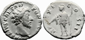 Roman Imperial
Marcus Aurelius, Caesar (139-161 AD). Rome
AR Denarius (17mm 3.26g)
Obv: AVRELIVS CAES ANTON AVG PII F. Bare head right.
Rev: TR PO...