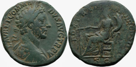 Roman Imperial
Commodus (177-192 AD). Rome
AE Sestertius (31mm 19.76g)
Obv: L AVREL COMMODVS AVG TR P V. Laureate, draped and cuirassed bust of Com...