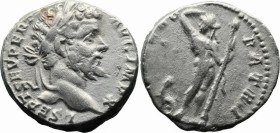 Roman Imperial
Septimius Severus (193-211 AD) Rome
AR denarius (16.5mm 3.44g)
Obv: L SEPT SEV PERT AVG IMP X. Laureate head right.
Rev: LIBERO PAT...