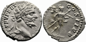 Roman Imperial
Septimius Severus (193-211 AD). Rome
AR Denarius (18mm 2.96g)
Obv: L SEPT SEV PERT [AVG IMP V]. Laureate head right
Rev: [P M TR P ...