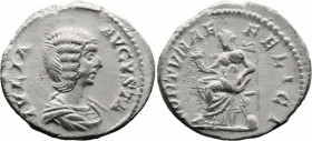 Roman Imperial
Julia Domna, Augusta (193-217 AD). Rome
AR Denarius (19mm 3.5g)
Obv: IVLIA AVGVSTA Draped bust of Julia Domna to right.
Rev: FORTVN...